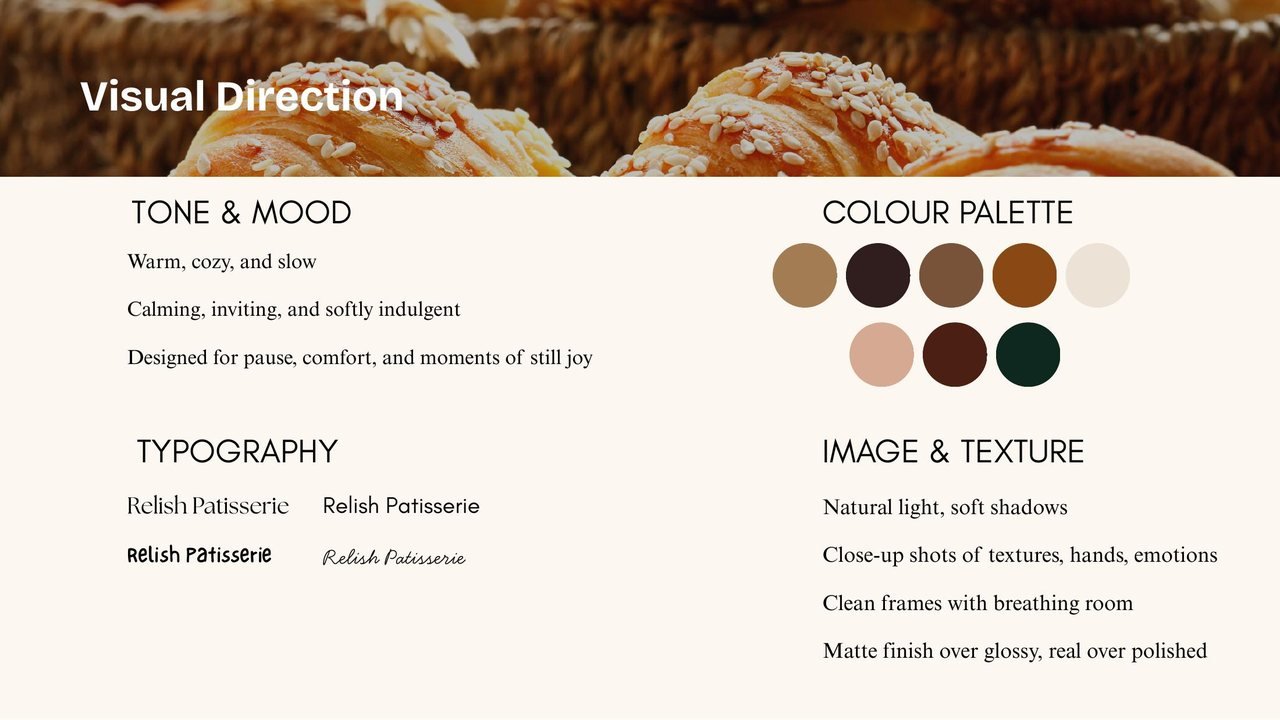Relish visual direction